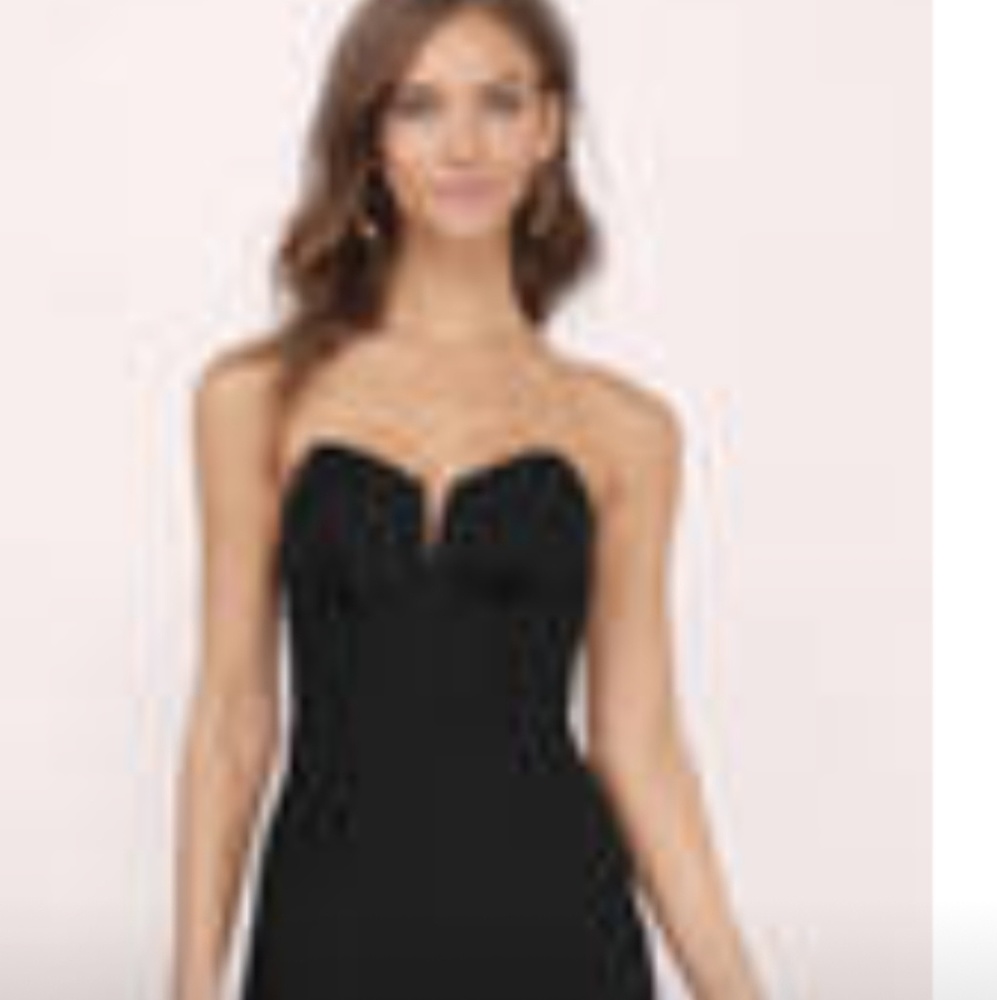 Black midi dress size small -Tobi